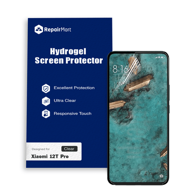 Xiaomi 12T Pro Compatible Premium Hydrogel Screen Protector With Full Coverage Ultra HD